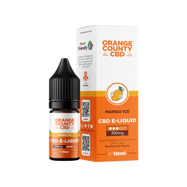 Orange County CBD 300mg Broad Spectrum CBD E-liquid 10ml (50VG/50PG)