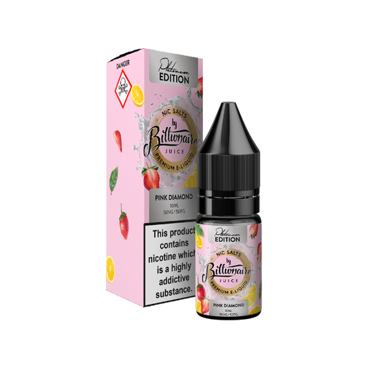 20mg Billionaire Juice Platinum Edition 10ml Nic Salts (50VG/50PG)