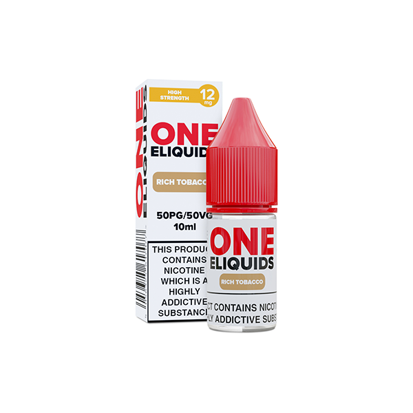 12mg One E-Liquids Flavoured Nicotine E-Liquid 10ml (50VG/50PG)