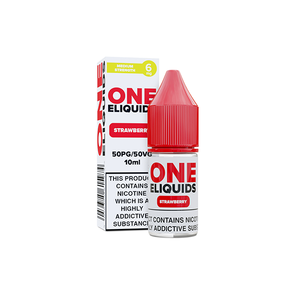 6mg One E-Liquids Flavoured Nicotine E-Liquid 10ml (50VG/50PG)