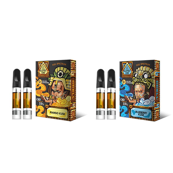 Aztec CBD 2 x 1000mg Cartridge Kit - 1ml