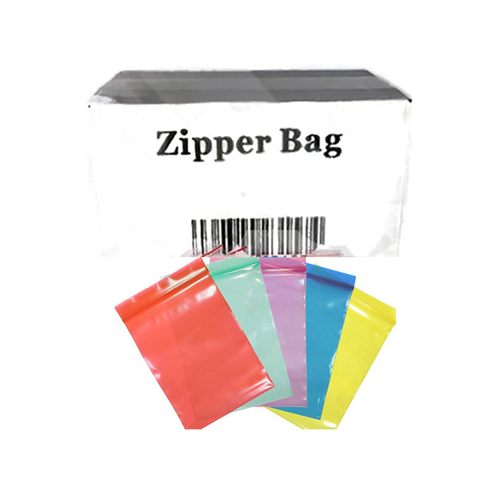 Zipper Branded 50mm x 50mm Red Baggies