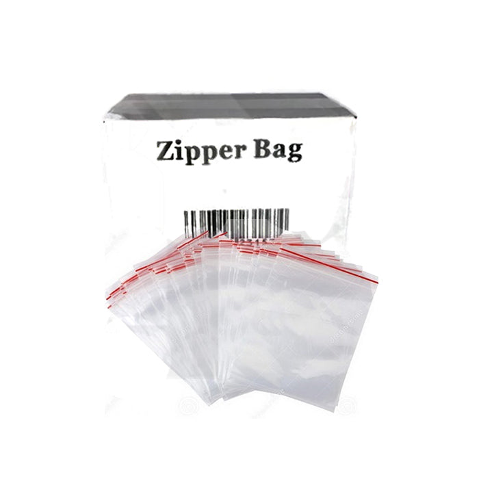 Zipper Branded 60mm x 90mm Clear Baggies